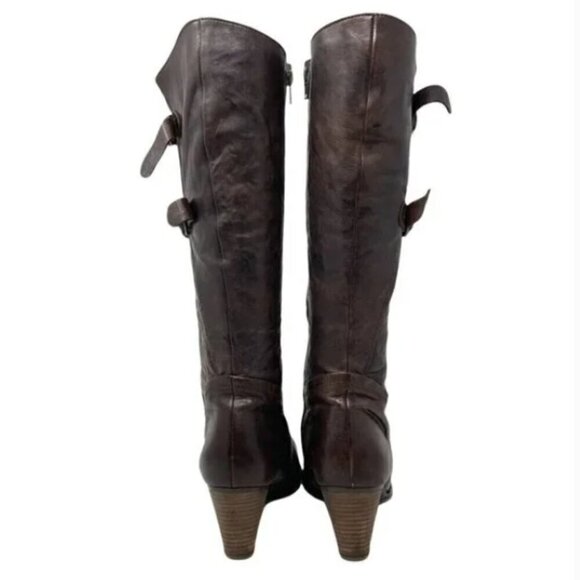 Gabor Davos Gomma Brown Leather Knee High Buckle Boots #290481 - Size 7.5 - Picture 5 of 8